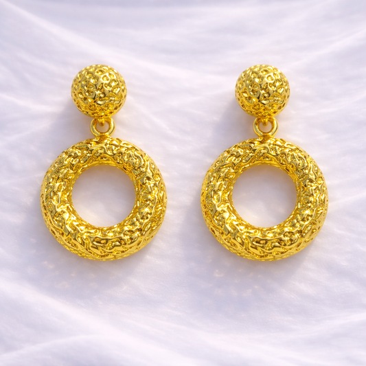 Pendientes Circulares Texturizados