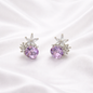 Pendientes Florales Violeta