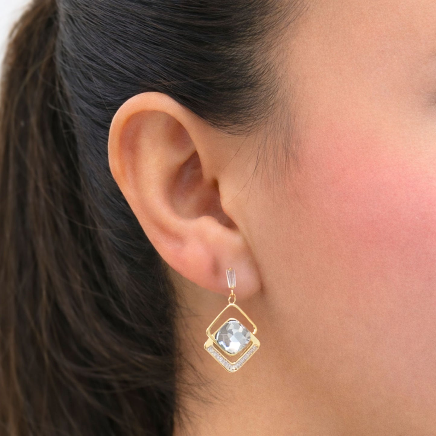 Pendientes Rombo Dorado