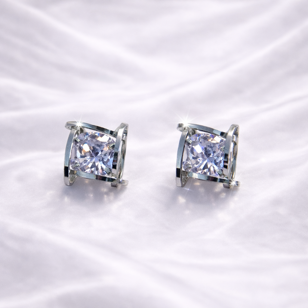 Pendientes Rombo Brillante