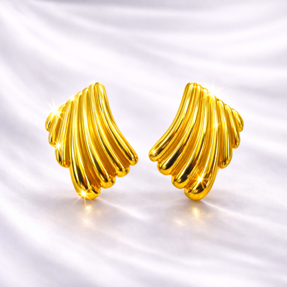 Pendientes Vieira Dorada